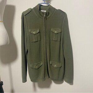 Grab Sasso Military Style Zipper Cardigan